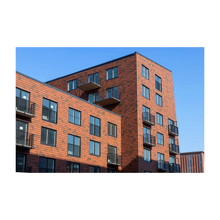 Клинкерная дранка Rustikotta, 200х400 мм, Red flamed, Tempio фото 4