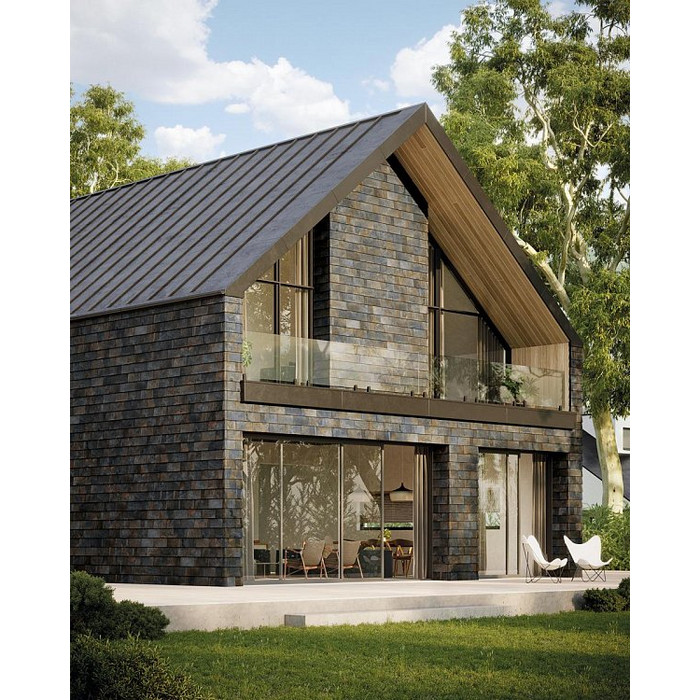 Клинкерная дранка Rustikotta, 200х400 мм, Black oxid, Tempio фото 2