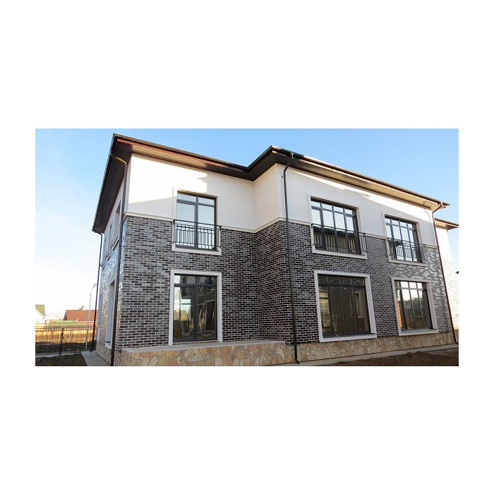 Клинкерная облицовочная плитка Longformat Atlantis KohleBrand Schieferstruktur, 365x52х10 мм, ABC Klinkergruppe фото 2