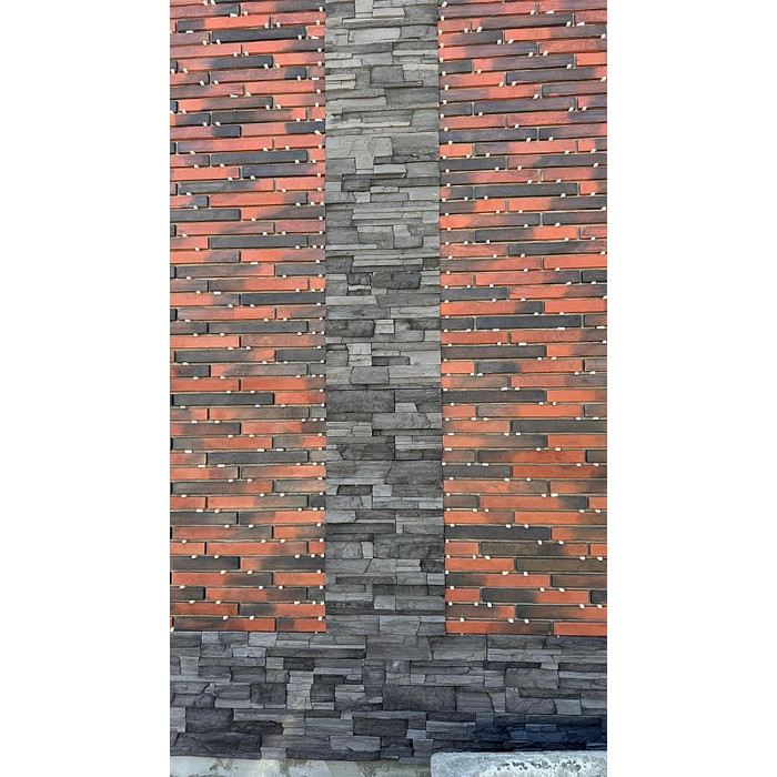 Плитка облицовочная под клинкер Lifebrick, Long 820, 430x50x15 фото 3