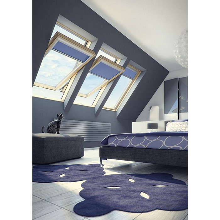 Деревянное мансардное окно, FTU-V U3, 55x78, Среднеповоротное открывание, Fakro фото 4