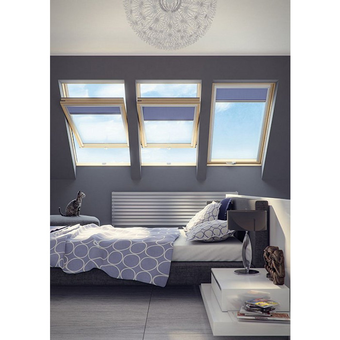 Деревянное мансардное окно, FTU-V U3, 78x160, Среднеповоротное открывание, Fakro фото 5