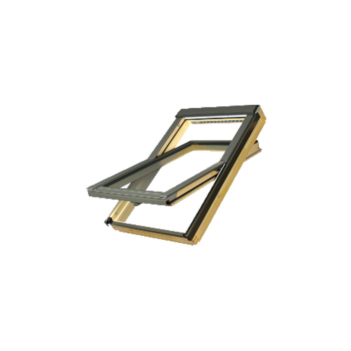 Деревянное мансардное окно, FTU-V U3, 114x140, Среднеповоротное открывание, Fakro