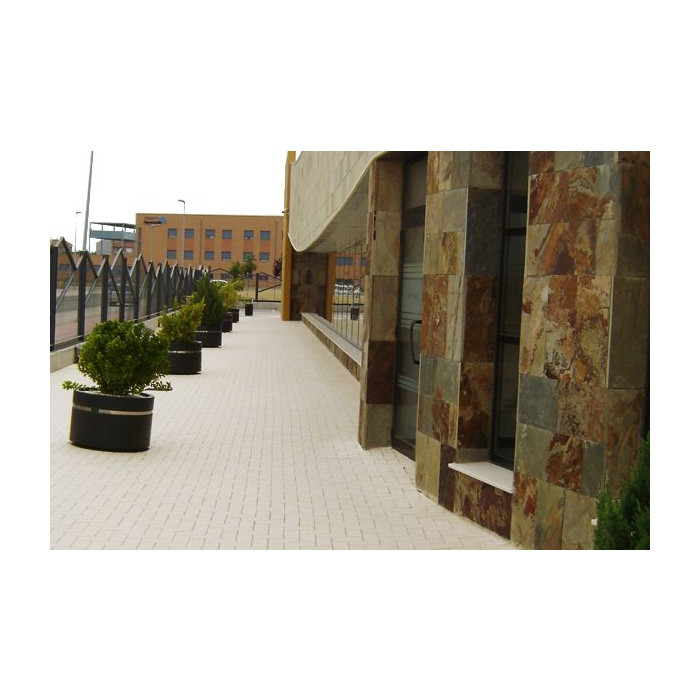 Тротуарная клинкерная брусчатка 200х100х40 мм, Blanco Artico, La Paloma ceramicas фото 3