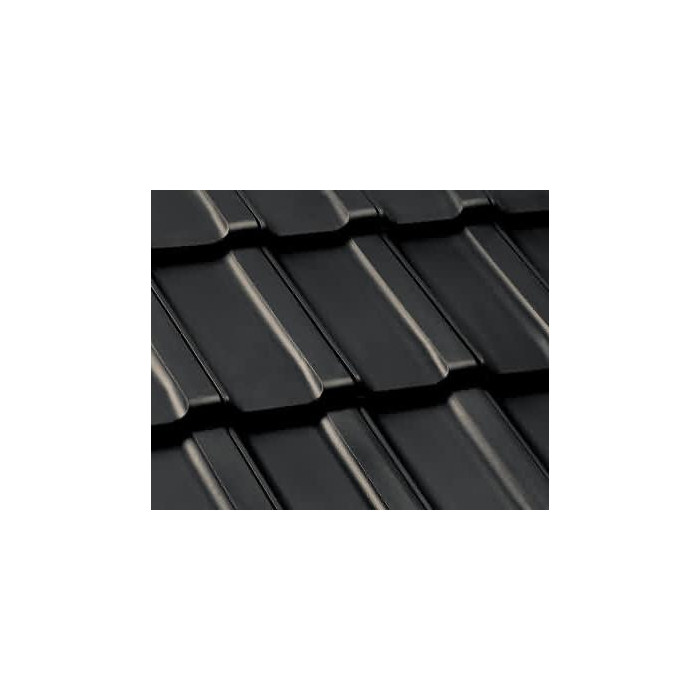 Керамическая черепица Nelskamp Nibra R10, Ангоб состаренный Черный фото 2