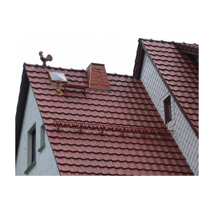 Снегозадерживающая решетка цельнометалическая Royal 2,5х0,2м, Вишневый, сталь, ФЭЗ фото 2